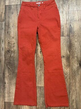 a loves a Red Burgundy High Rise Flare Bootcut Jeans Size 4